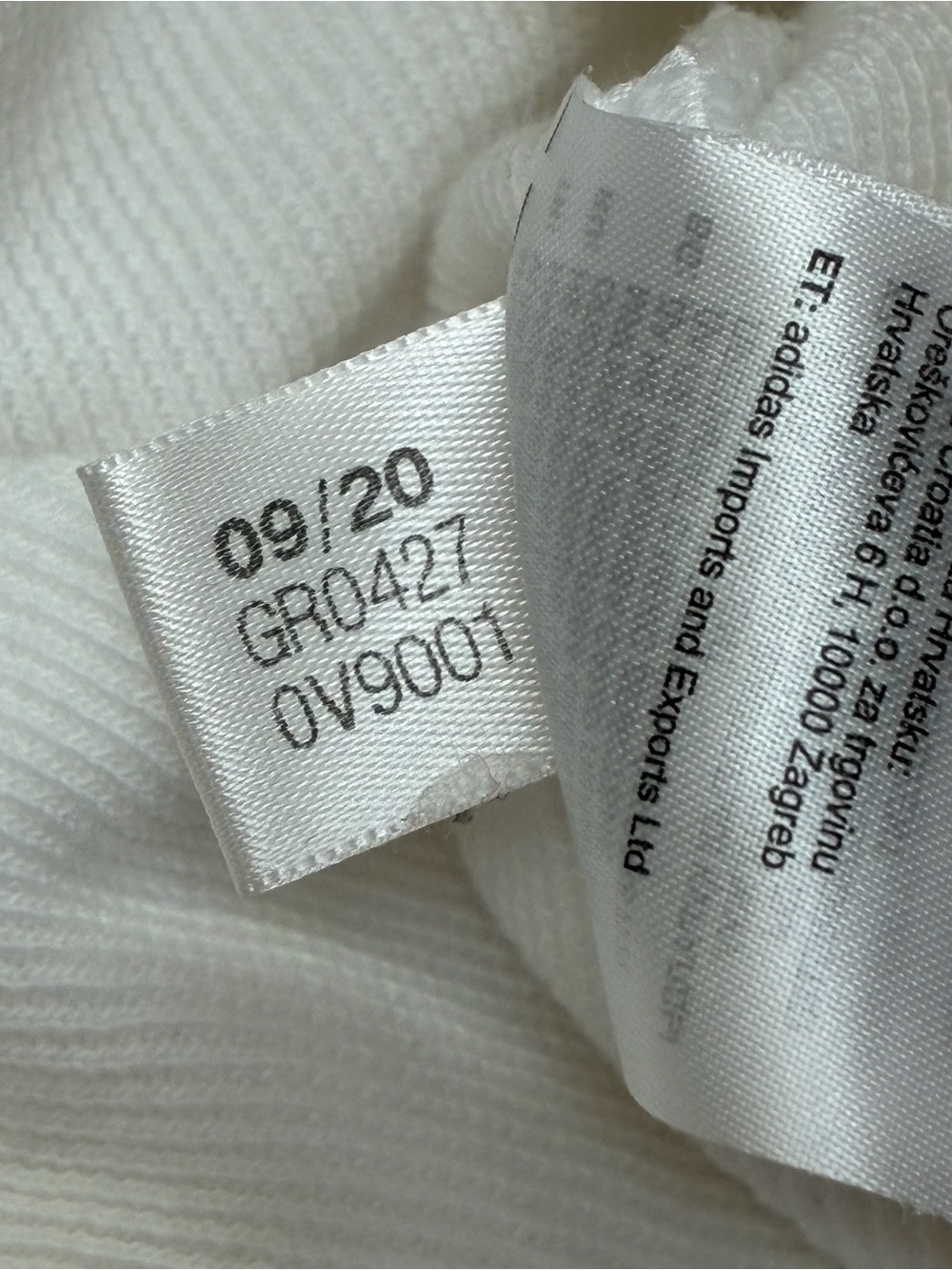 adidas White Women's Cropped Crewneck Sweatshirt with Logo - Picture 8 of 11